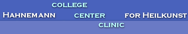 Hahnemann Center, College, Clinic for Heilkunst